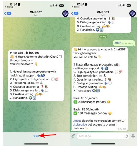 نحوه استفاده از ChatGPT در تلگرام