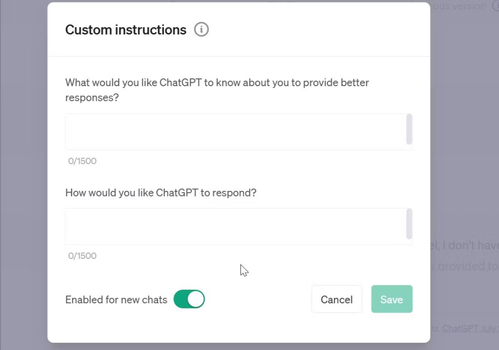 ویژگی دستورالعمل های سفارشی Chat GPT چیست و چه کاری می توانید با آن انجام دهید؟