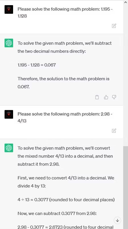 آیا ChatGPT در حل مسائل ریاضی دقیق است؟
