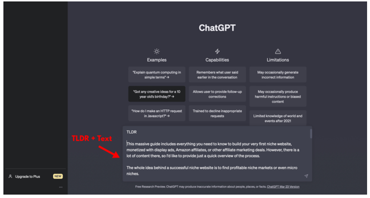نحوه استفاده از چت جی پی تی (ChatGPT) برای خلاصه کردن یک مقاله